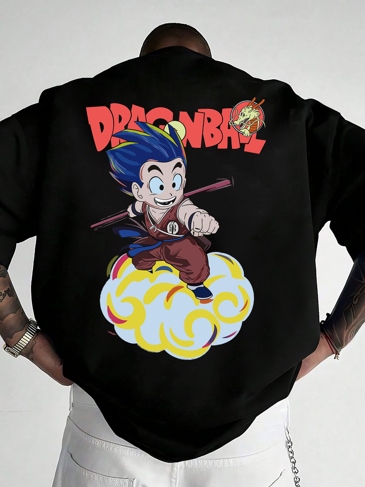 DRAGONBAL Print Oversized T-shirts