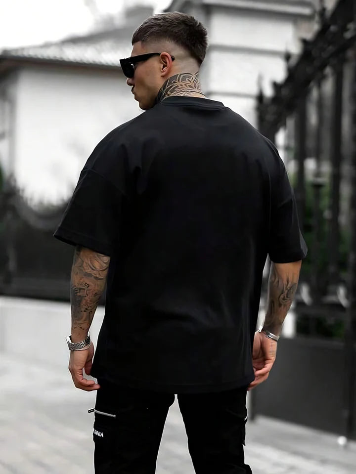 NOTHING 0 OVERSIZED BLACK T-SHIRTS