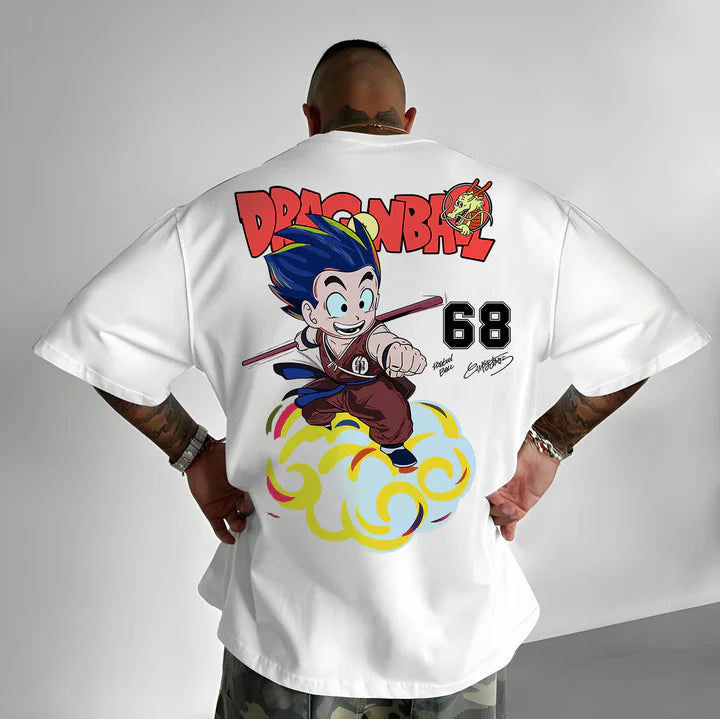 DRAGONBAL Print Oversized T-shirts